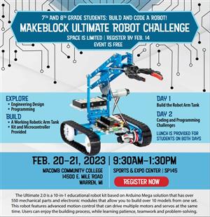 Get your build on!  Space is limited and you must register by Feb. 14th
